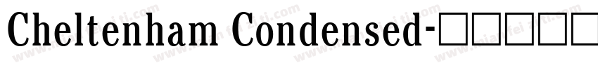 Cheltenham Condensed字体转换